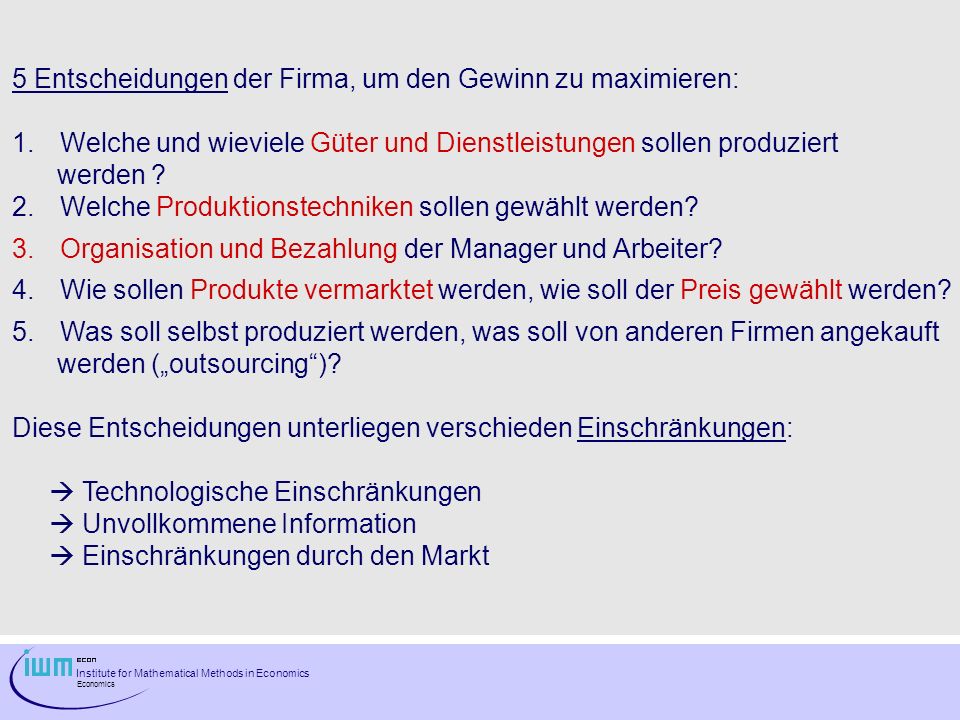 gewinn maximieren gewinn maximieren